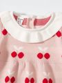 Baby Girls' Cherry Printed Sweater Set