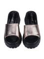 Platform Sandals Women Slides Chunky Heels  Sandals Fabric Mule Fitted Cloud Lightweight Shoes Slipper +Memory Foam