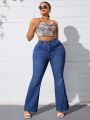 Plus Size Women'S Flare Jeans