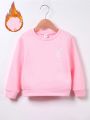 Girls' Heart Pattern Pullover Sweatshirt