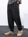 Loose-Fit Men's Drawstring Waist Slant Pocket Pants