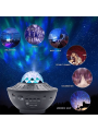 1pc Star Projector Galaxy Night Light Projector, 4 In 1 Starry Projector Light With App Control,Music Speakers And Timer,Adjustable Color Galaxy Projector,Perfect For Bedroom,Party Light,Room Decor, For Halloween,Christmas Gifts