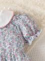 Baby Girls' Floral Print Jumpsuit