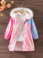 SHEIN Kids CHARMNG Girl's (little) Color-blocking Collar Coat