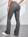 SHEIN Yoga Basic Yoga Fitness Exercise High Waist Pants