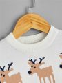 Toddler Boys Elk And Chevron Pattern Sweater