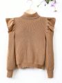 Tween Girl Turtleneck Gigot Sleeve Sweater
