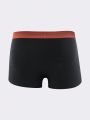 3pcs/Set Men'S Letter Detail Woven Waistband Boxer Briefs