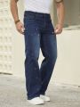 Men's Straight-leg Jeans With Side Pockets