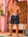 Men's Drawstring Waist Swimwear