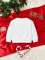 Baby Girls Christmas Print Sweatshirt