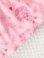 SHEIN Kids QTFun Little Girls' Adorable Knit Floral Print Dress