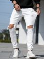 Men's Distressed Denim Pants