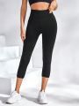 SHEIN Yoga Basic Solid Color Sport Leggings