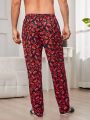 Men Allover Print Sleep Pants