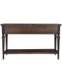 Classic Retro Style Console Table with Three Top Drawers and Open Style Bottom Shelf, Easy Assembly