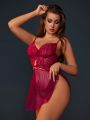 Sexy Camisole Lingerie Dress With Thong (Valentine'S Day Special)