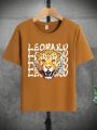 Teenage Boys' Leopard Print Short Sleeve T-Shirt
