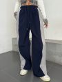 DAZY Flat Hardcover Free Drawstring Straight Casual Sweatpants