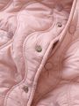 Baby Girls' Pink Embroidered Padded Jacket