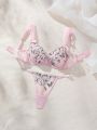 Butterfly Embroidery Sexy Lingerie Set