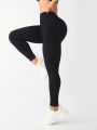 Yoga Basic Solid Color High Waist Sport Leggings