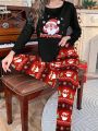 Christmas Print Tee & Pants PJ Set