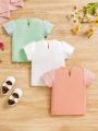 Infant Girls' Summer Fashionable Cute Sweet Short Sleeve Top Can Be Worn Outside