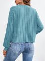 SHEIN Essnce Solid Drop Shoulder Tee