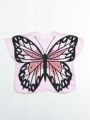 Young Girls Butterfly Print Loose Cover Up