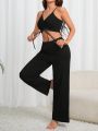 Women's Pintucked Cami And Pants Pajama Set