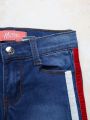 Girls' (little) Two-tone Denim Pants