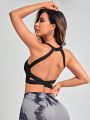 Yoga Sxy Crisscross Backless Sports Tank Top