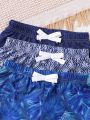 Baby Boy 3pcs Bow Decor Elastic Waist Shorts