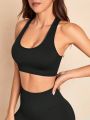 Women's Sports Bra With Back Buckle