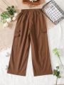 Girls' Spring And Autumn Casual Loose Wide Leg Pants