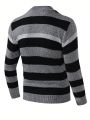 Men's Stripe Fleece Cardigan