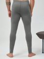 Men's Solid Color Thermal Underwear Pants