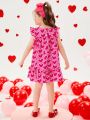 SHEIN Kids QTFun Little Girls' Elegant Party Vintage Romantic Dress