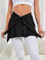Daily&Casual Women's Sporty Short Skirt With Knotted Waist