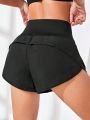 Yoga Basic Wide Waistband Sports Shorts