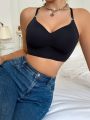 Women'S Knitted Sexy Back Cross Straps Bralette