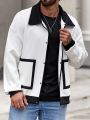 Manfinity LEGND Men Contrast Trim Drop Shoulder Jacket