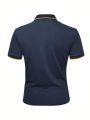 Manfinity Homme Men's Color-Block Polo Shirt