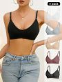 Women's Solid Color Bra Set (5 Pieces)