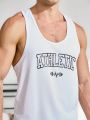 Men's Racerback Monogram Pattern Vest Top