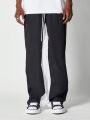 SUMWON Straight Fit Nylon Trouser With Contrast Panel