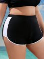 SHEIN Swim SPRTY Plus Size Colorblock Swim Bottom