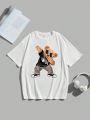 Teen Boy Bear Print Tee