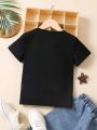 Baby Boy Casual Simple & Fun Gesture Printed Cute Top